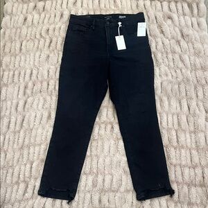NWT Good American Good Classic Slim High Rise Jeans Inseam 28” Size 14/32 Black